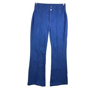 BCBG MAXAZRIA Blue jeans High Waist Flare retro boho stretch Y2K 90s sz28‎